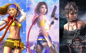 Le tre protagoniste di Final Fantasy X-2, da molti visto come una mera operazione commerciale.